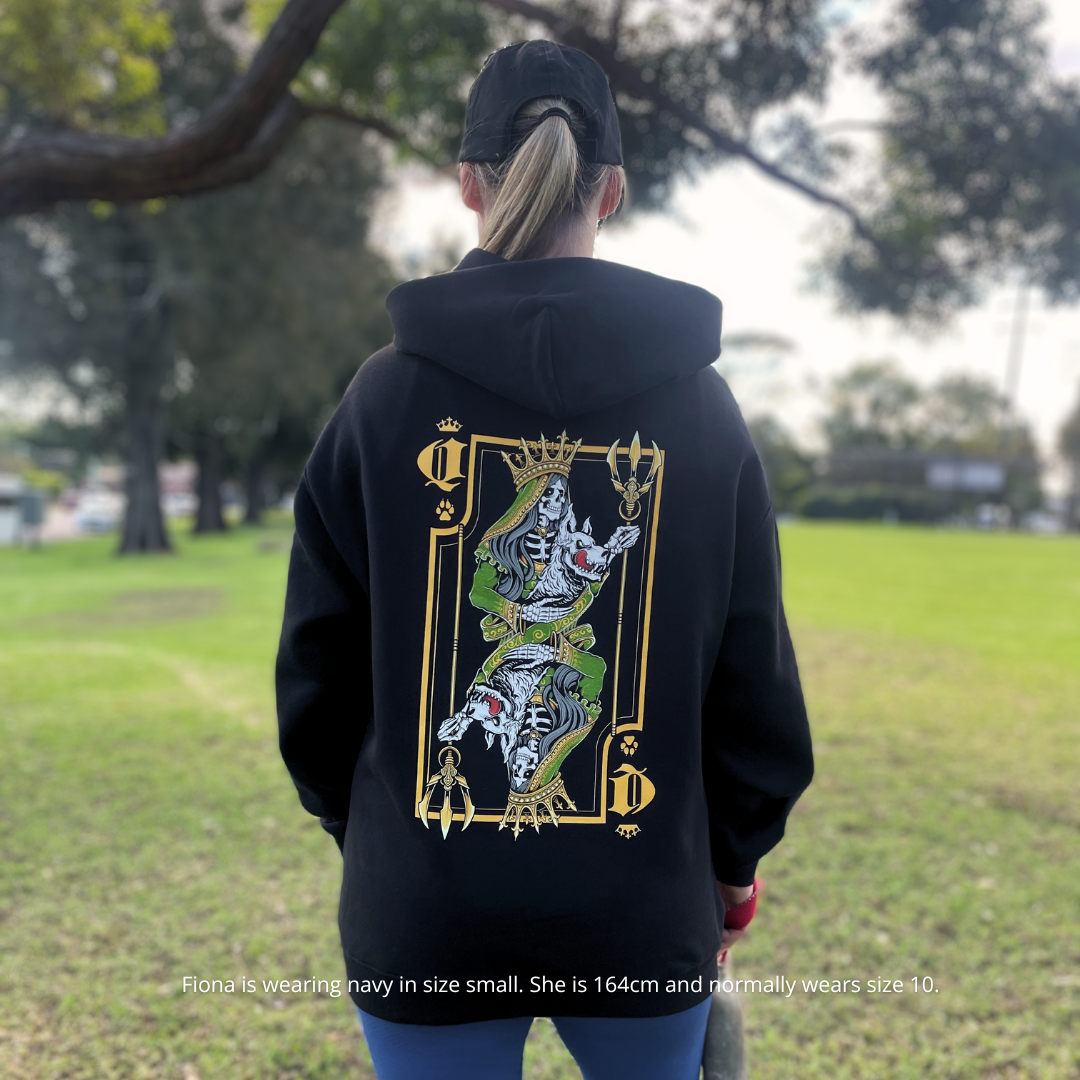 Queen of Clubs (Hellhound) Hoodie