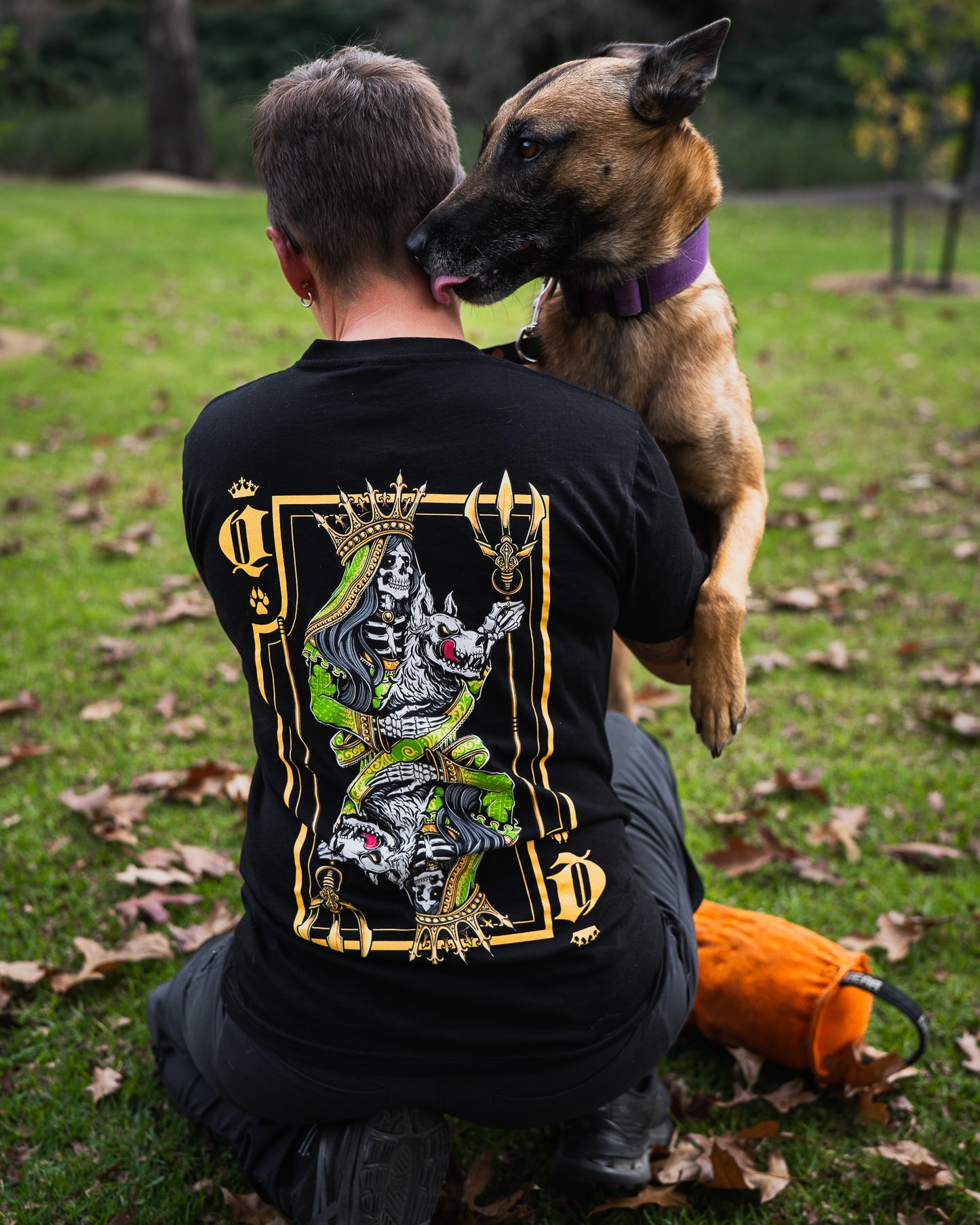 Queen of Clubs (Hellhound) Tshirt